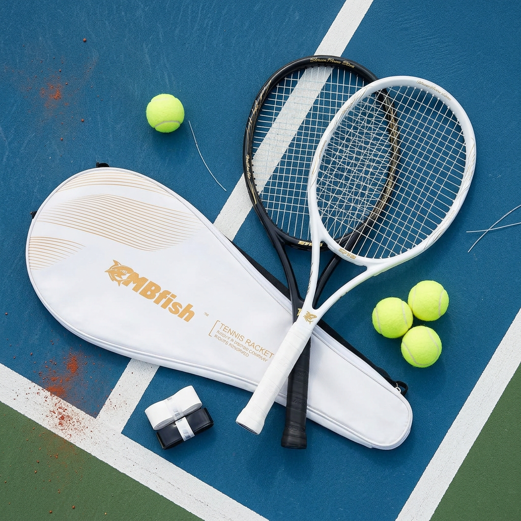 Court Theory 27-inch Pro Tennis Pack featuring Firefly Gemini Flash tennis rackets with vibrant design and professional-grade construction.