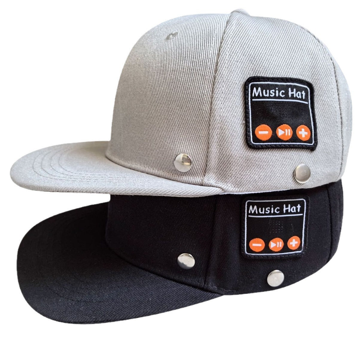 Wireless music hat by Court Theory featuring built-in headphones and stylish design, perfect for listening on the go.
