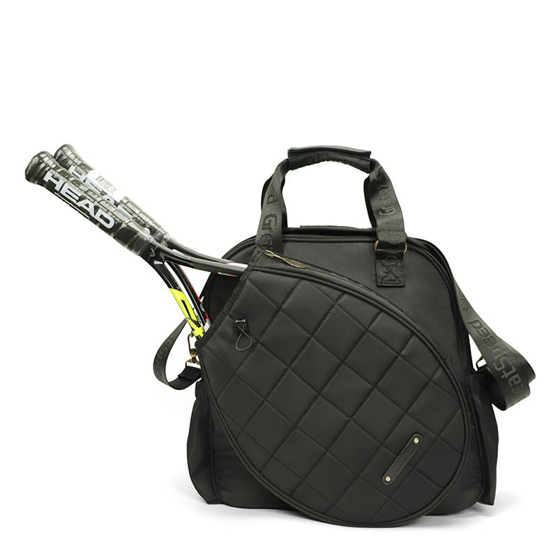 CourtTheory Dual-Sport Tennis Bag Set with multiple compartments and adjustable straps, designed for tennis players.
